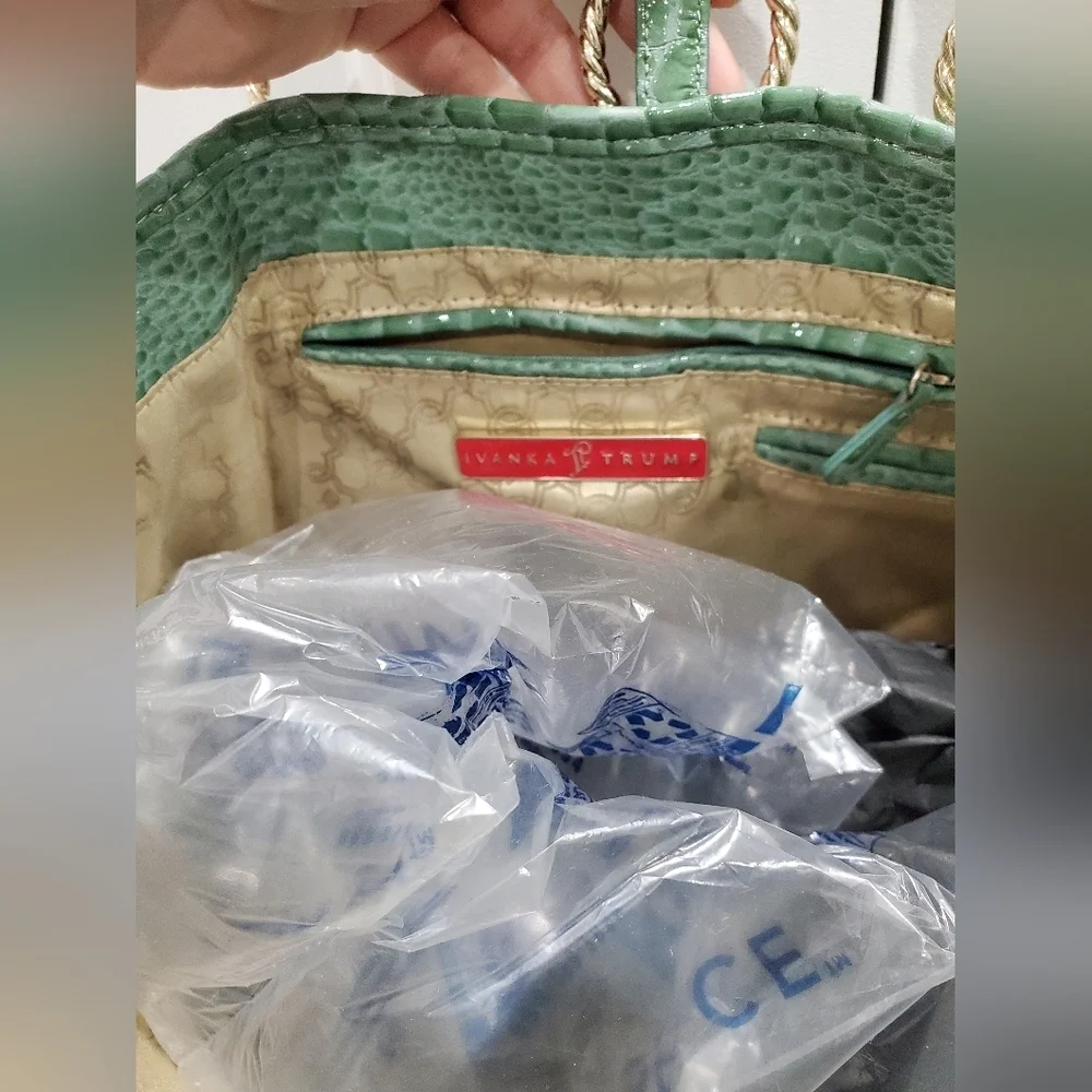 Ivanka Trump Croc Simulated Leather Tote - Picture 9 of 14